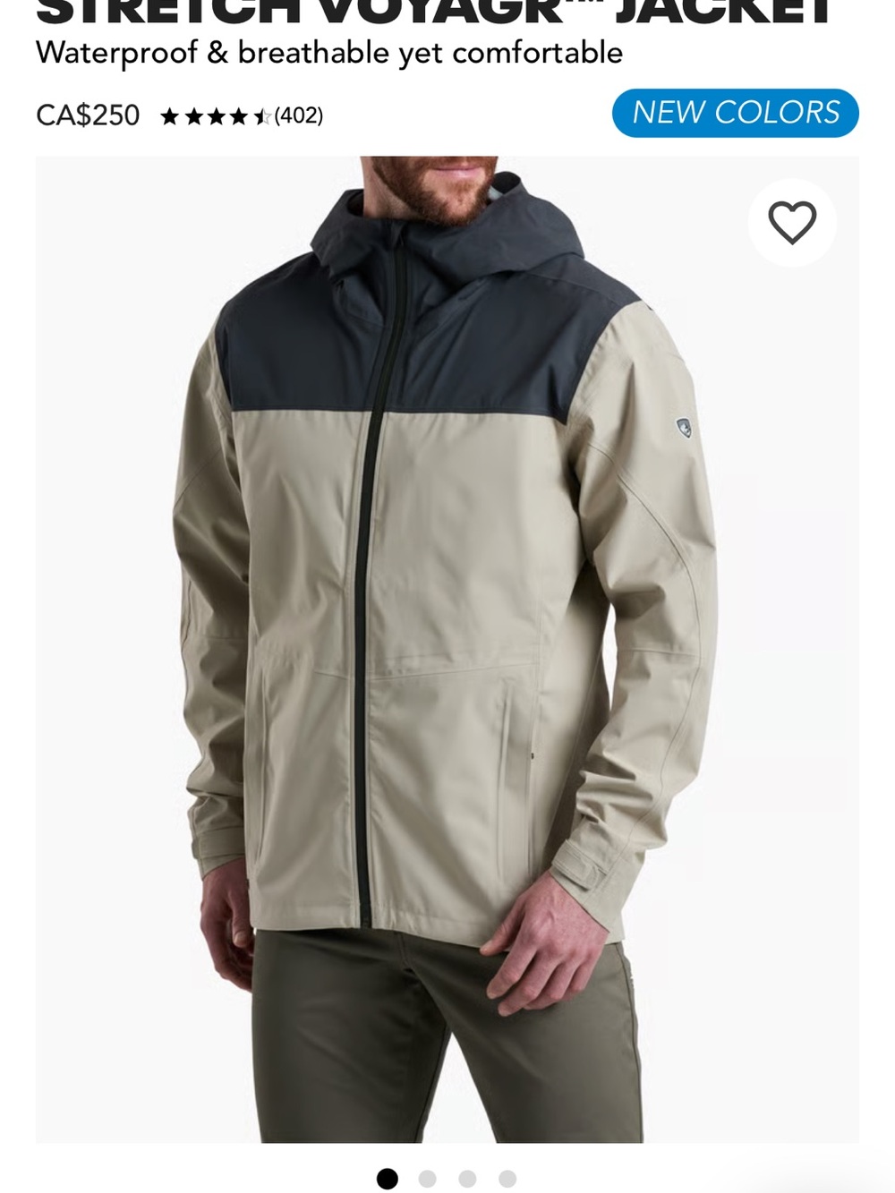 Kuhl Stretch Voyagr Jacket - Waterproof Hooded Jacket